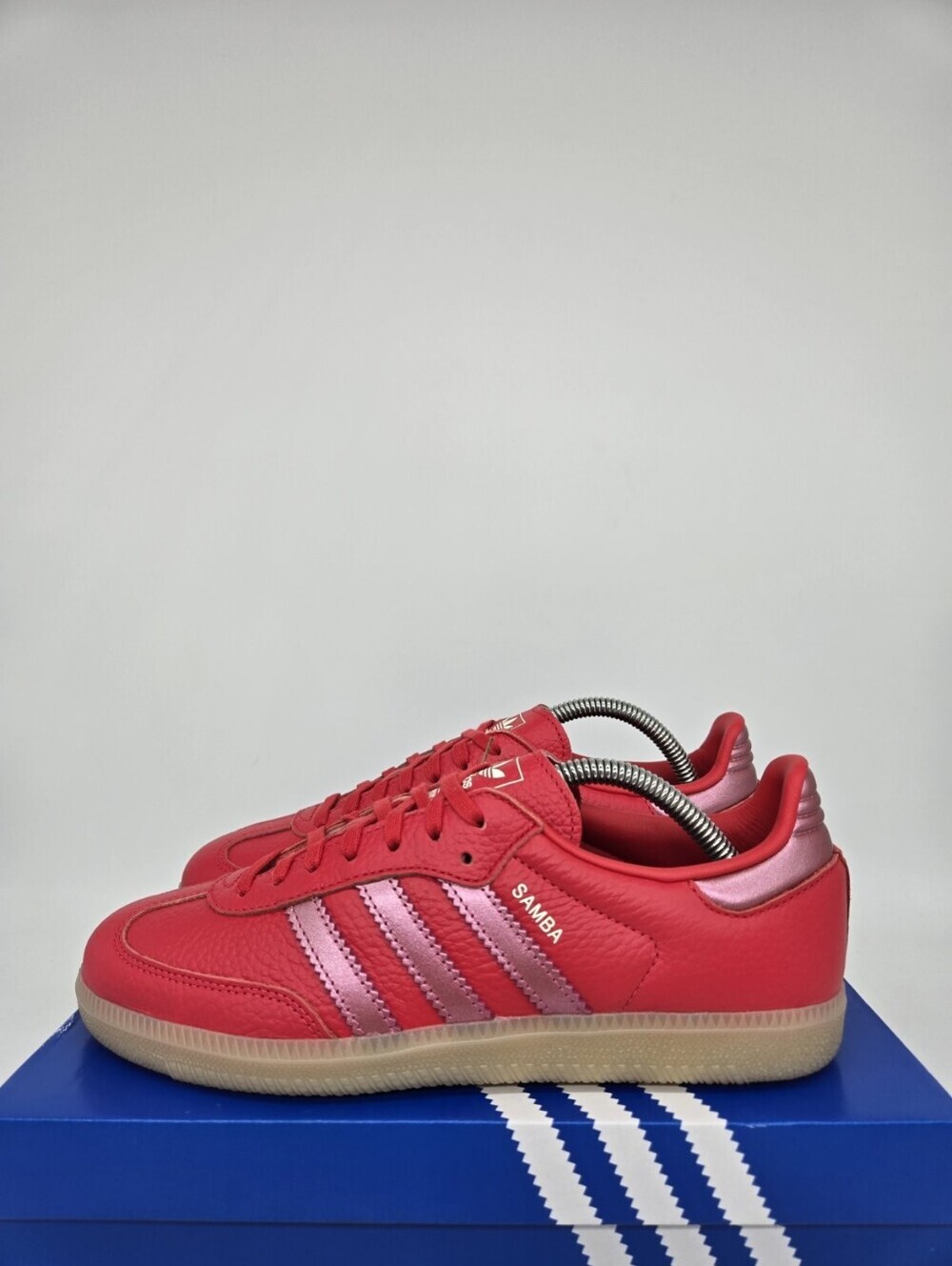 adidas Samba OG KJ6129 Pure Ruby Collegiate Red Shoes Women's Size 7.5
